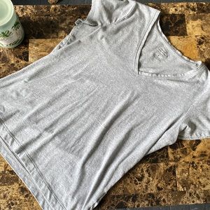 Plain Grey/gray V-neck T-shirt!